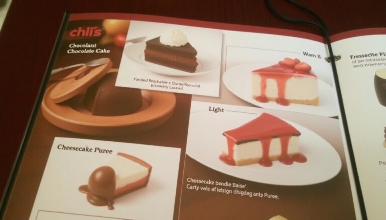 Chili’s Dessert Menu with Prices