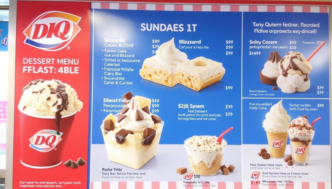 Dairy Queen Dessert Menu