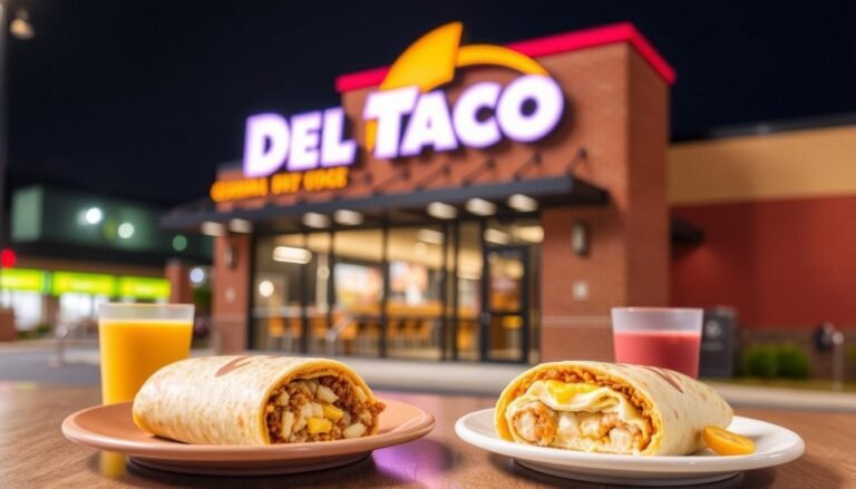 Del Taco Breakfast Menu