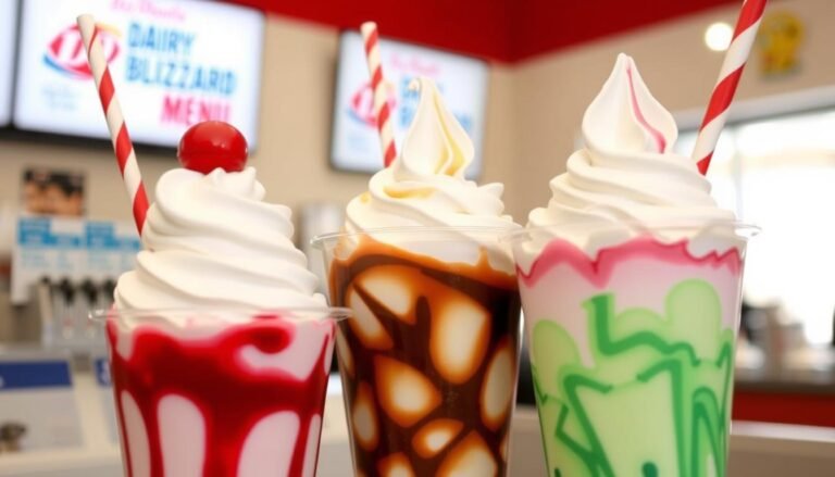 Full Dairy Queen Blizzard Menu