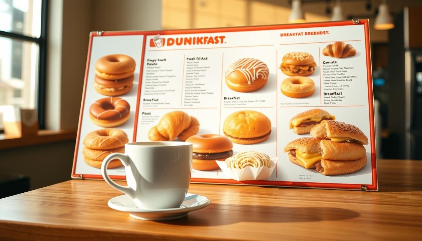 dunkin breakfast menu