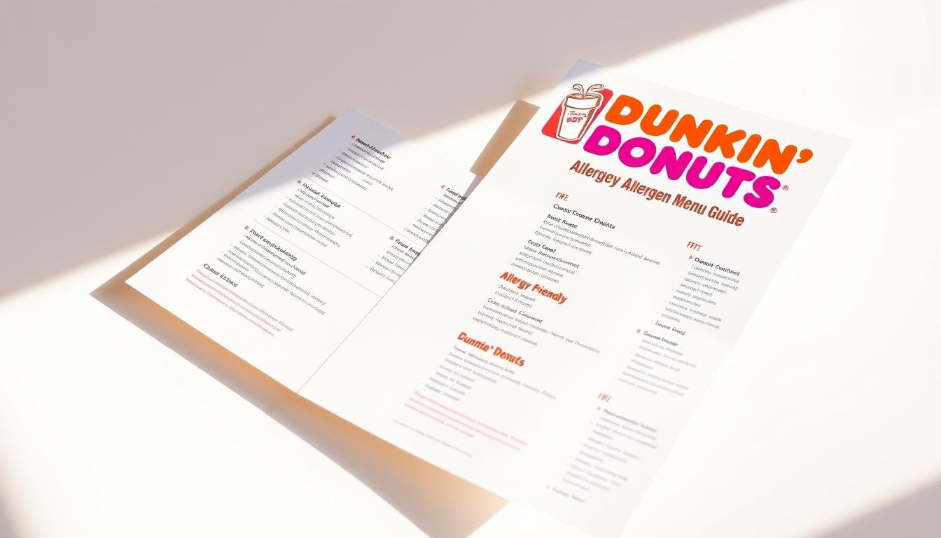 dunkin donuts allergen menu