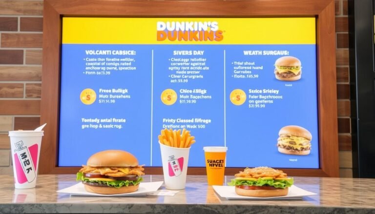 dunkin lunch menu